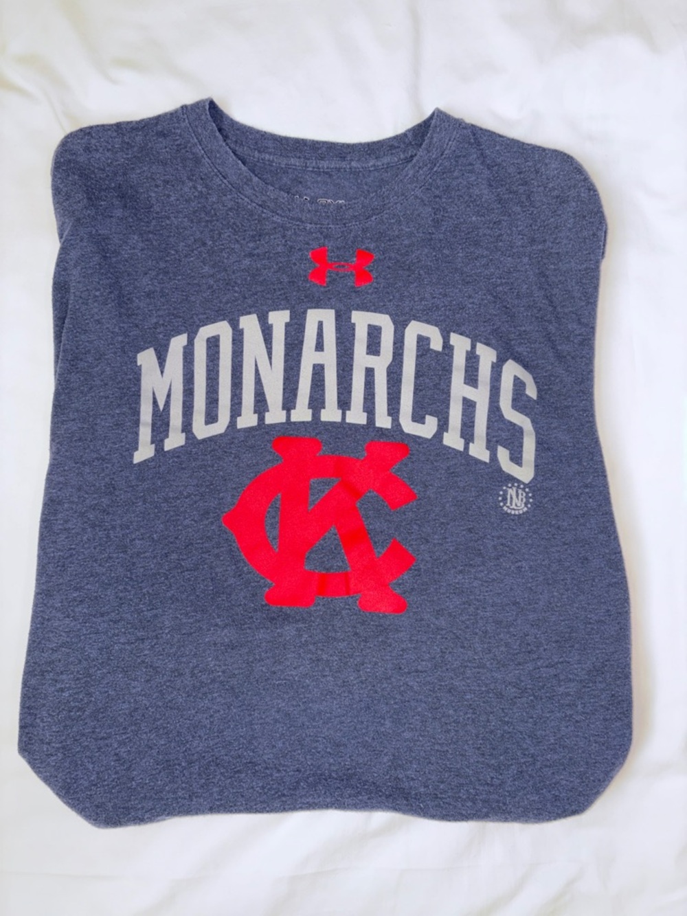 Under Armour 2XL KC Monarchs Negro Leagues Baseball Shirt HeatGear Rare